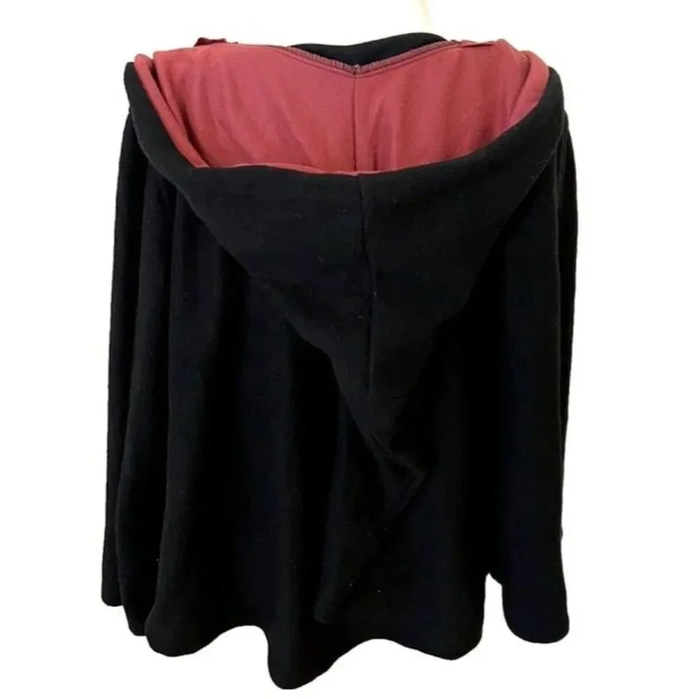 Harry Potter Gryffindor Cloak Robe Hooded Crest‎ Black Red Kids Large Costume - Picture 5 of 9